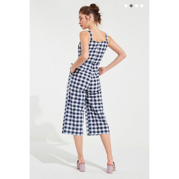 Love + Harmony Gingham Checkered Jumpsuit Romper - Picture 3 of 8